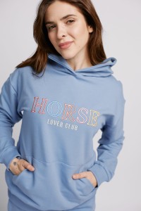 Bluza hoodie blue